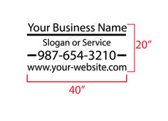 Personalized Custom Business Name Car Sign Vinyl Lettering Decal Truck phone BS9