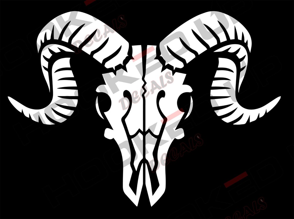 Ram Skull Vinyl Transfer Decal
