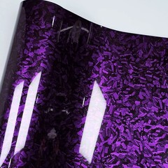 Car Carbon Fiber Film Glossy Forged Carbon Fiber Vinyl Foil Wrap Glossy Purple