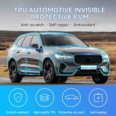 For Volvo XC60 2022-2024 Precut Paint Protection Film Clear Bra PPF Gloss TPU