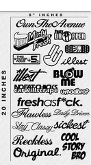 19 JDM Drifting Racing Funny Vinyl Stickers, Fresh As F, Shocker, Dope (TYPR)