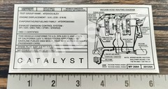 Ferrari 360 Catalyst My 2004 201204 Air Cleaner Emission Label Sticker Decal