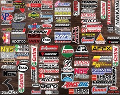 80+ Racing High Quality Vinyl Decals – Extras Included – FREE SHIPPING