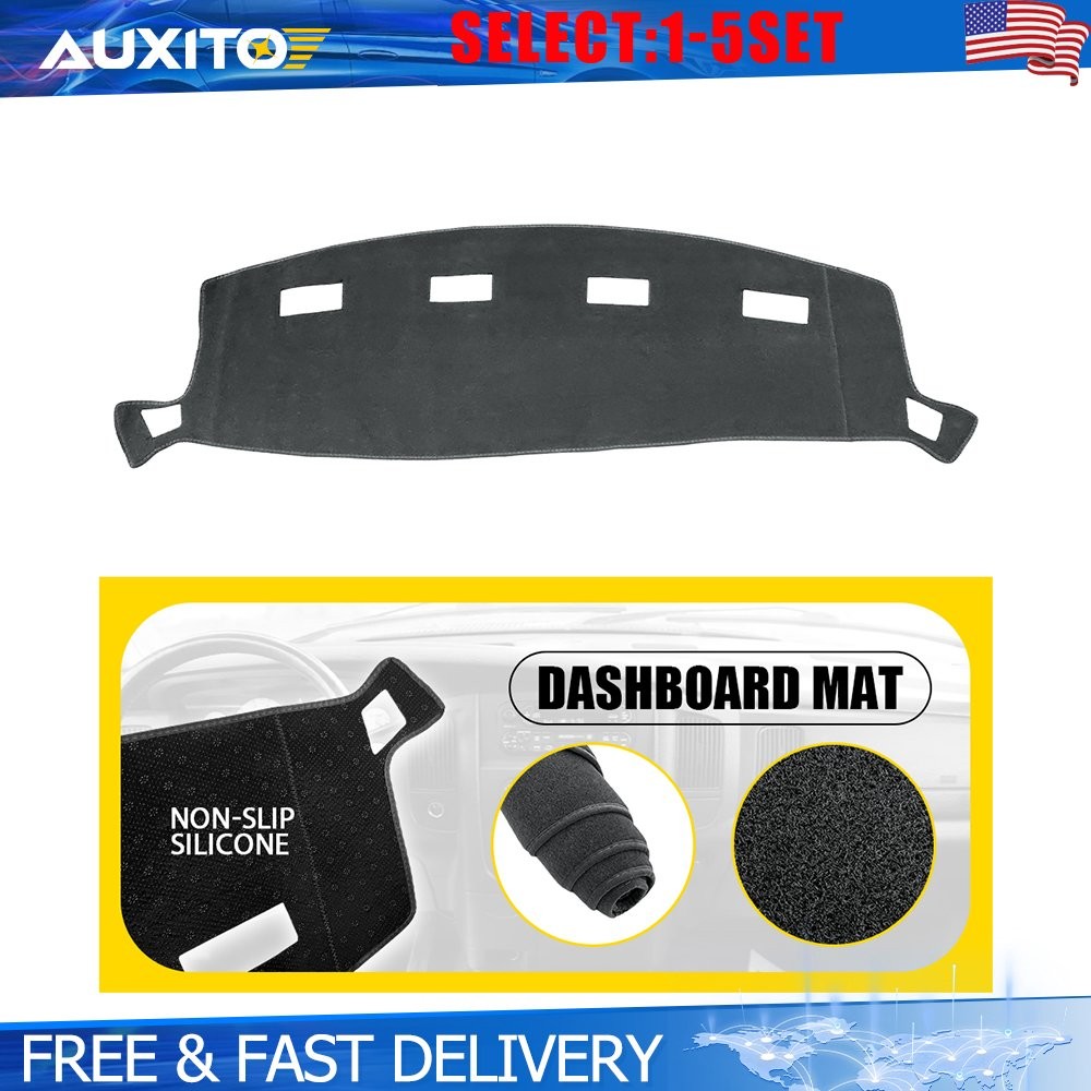 Gray Dashmat Dashboard Cover Pad for 02-08 Dodge Ram 1500 2500 3500 Truck 1-5X