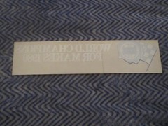 1981 LANCIA “1980 CHAMPIONS FOR MAKES” WINDSHIELD DECAL