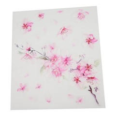 Pink Cherry-Blossom Vinyl Car Sticker Auto Flower Decal Windshield Windo Bumper