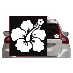 Hibiscus Flower [PICK COLOR] Hawaii Vinyl Decal Sticker Laptop/Car/Truck/Window