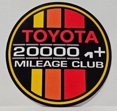Toyota Decal 200k High Miles Club SR5 4X4 4Runner TRD Tundra Fj Cruiser Tacoma