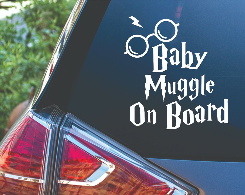 Baby Muggle on Board Car Van Vinyl Decal Sticker