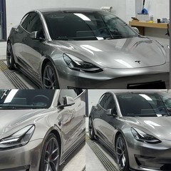 Whole Car Premium High Gloss Silver Metal Vinyl Film Car Wrap Free Air Release