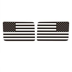 American Flag Car Rear Side Window Decal For 2007-17 Jeep Wrangler JK JKU 4Door