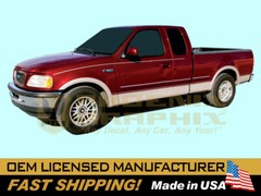 compatible with, 1997 1998 Ford F150 Lariat Truck Upper & Lower Stripes Decals