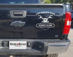 Life Behind Bars Motorcycle Vinyl Decal (Choose your Motorcycle Brand or Name)