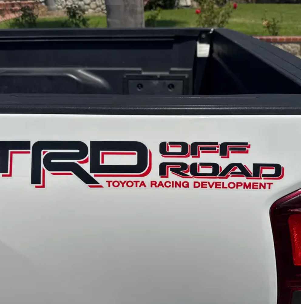 TRD Off Road Replacement Decals Toyota Tacoma Tundra 2005-2023 Clear Set of 2