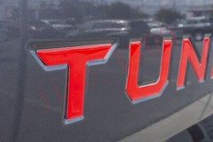 Gloss Red Domed letters compatible with TOYOTA TUNDRA 2022 23 Tailgate insert