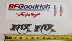 5 Classic Racing decals NHRA Hotrod stickers FOX BFG 8″ Large Format + Toolbox