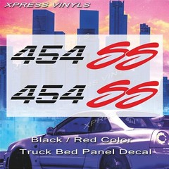 (2) 350 SS Chevy Truck 4×4 Off Road Silverado 1500 Sticker Vinyl Decal SILVER