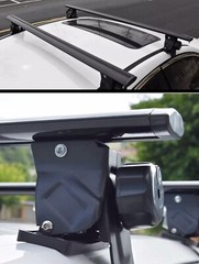 2PCS for Nissan Altima Lockable Roof Rail Rack Rooftop Luggage Sedan