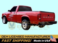 1991 1992 1993 Dodge Dakota Sport Truck Whip-Strobe Stripe Decals Names COMPLETE
