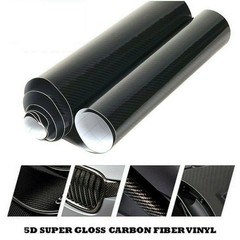 12″ X 60″ 5D Glossy Carbon Fiber Vinyl Film Car Interior Wrap Stickers
