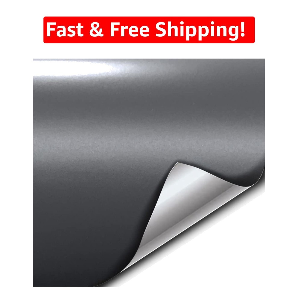 Lightweight Matte Slate Grey Vinyl Wrap 1ft x 5ft – Ideal for Custom Projects