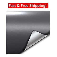 Lightweight Matte Slate Grey Vinyl Wrap 1ft x 5ft – Ideal for Custom Projects