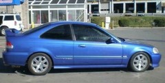 DOHC VTEC Side Decals for 92-00 Civic Si Ek Eg Ef Dc Da JDM B16 B18 USDM EDM CDM