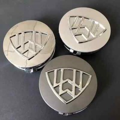 4pcs 75mm Maybach Car Emblem Wheel Center Hub Cap auto Rim cover dust-proof