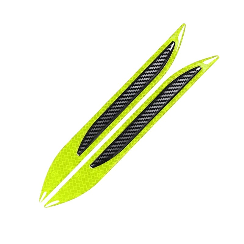 Car Door Handle Bowl Anti Scratch Sticker Protector Cover AccessoriesGreen-black
