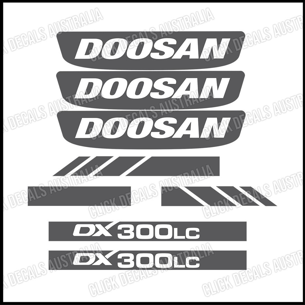 Doosan DX300LC Decals Sticker Kit for excavator