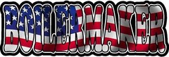 Boilermaker Decal American US USA Waving Flag Vinyl Hard Hart Sticker Decal