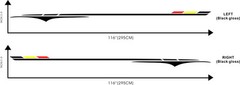 Car Decal Stirpes Racing 116” for Focus Fiesta Vinyl Upper Door Stickers CB182