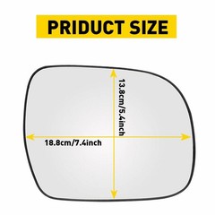 1/2Set Passenger Side Glass Mirror Power Fits 2004-2009 RX300 Lexus RX330 RX350