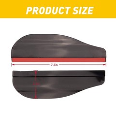 2/4X Rear Rain Mirror View Board Eyebrow Sun Guard Visor Car Accessories Black S