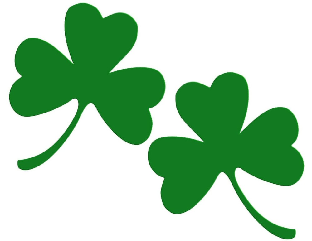 3 Leaf Clover Decal – 2 Pack – Shamrock Stickers