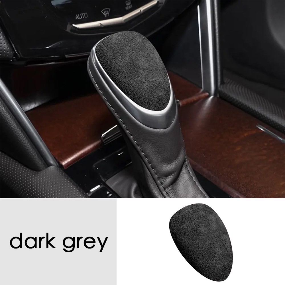 Car Suede Gear Shift Knob Cover Trim for Cadillac ATS XTS SRX