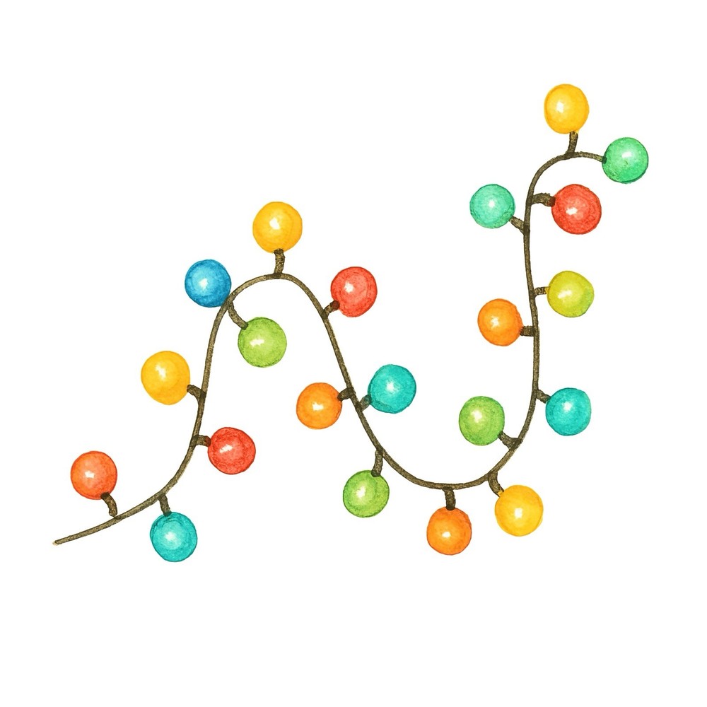 Holiday Sticker (2 Inch) Abstract Colorful Festive Christmas Light Up Bulbs !
