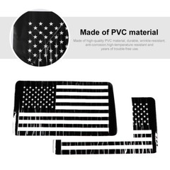 Black Rear Window Sticker Trim Decals For Ford Bronco 2021+ US Flag Accessories