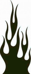 FLAME #14 DECAL VINYL GRAPHIC CAR TRUCK BLAZE SUV VAN SEMI CROSS OVER BLAZE