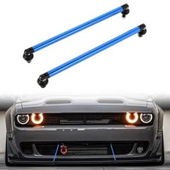 Adjustable Front Bumper Lip Splitter Strut Rod Tie Support Bar Universal 2pcs