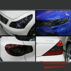 For Headlight taillight 12″x78″ Gloss Dark Black Film Smoke Tint Lens Vinyl Wrap