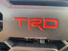 Fits – Toyota Tundra TRD front grill Indent Decal 2022 2023 2024