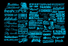 JDM Sticker Pack Tuner Vinyl 20 RANDOM Stickers You Choose Color (Tgish+SH)