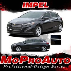 2016-2019 Chevy Cruze Upper Door Stripes Vinyl Graphic OVERPASS Decals Kit