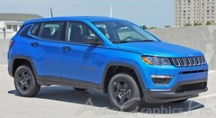 Vinyl Graphic ALTITUDE Stripe 3M Striping Door Decals for 2017-2025 Jeep Compass