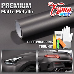 ESSMO PET Matte Metallic Selenite Gray Car Vehicle Vinyl Wrap Decal Sticker