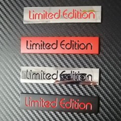 Car Badge Limited Edition 10.5cm Metal Trunk Side Motorcycle Emblem Sticker