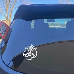 One piece Spade Jolly Roger Vinyl Decals Multi color & size