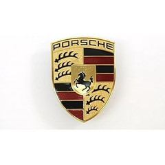 New! Porsche Crest Front Hood Emblem 9P1853601 911 Boxster Cayman w/3m tape