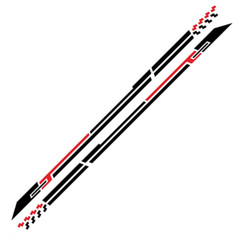Car Sticker Both Sides Body Long Stripe Vinyl DIY Decal Decoration Accessories